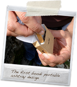 Photo: The first boodi portable ashtray