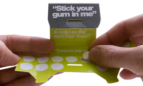 Gum Tidy personal gum litter solution